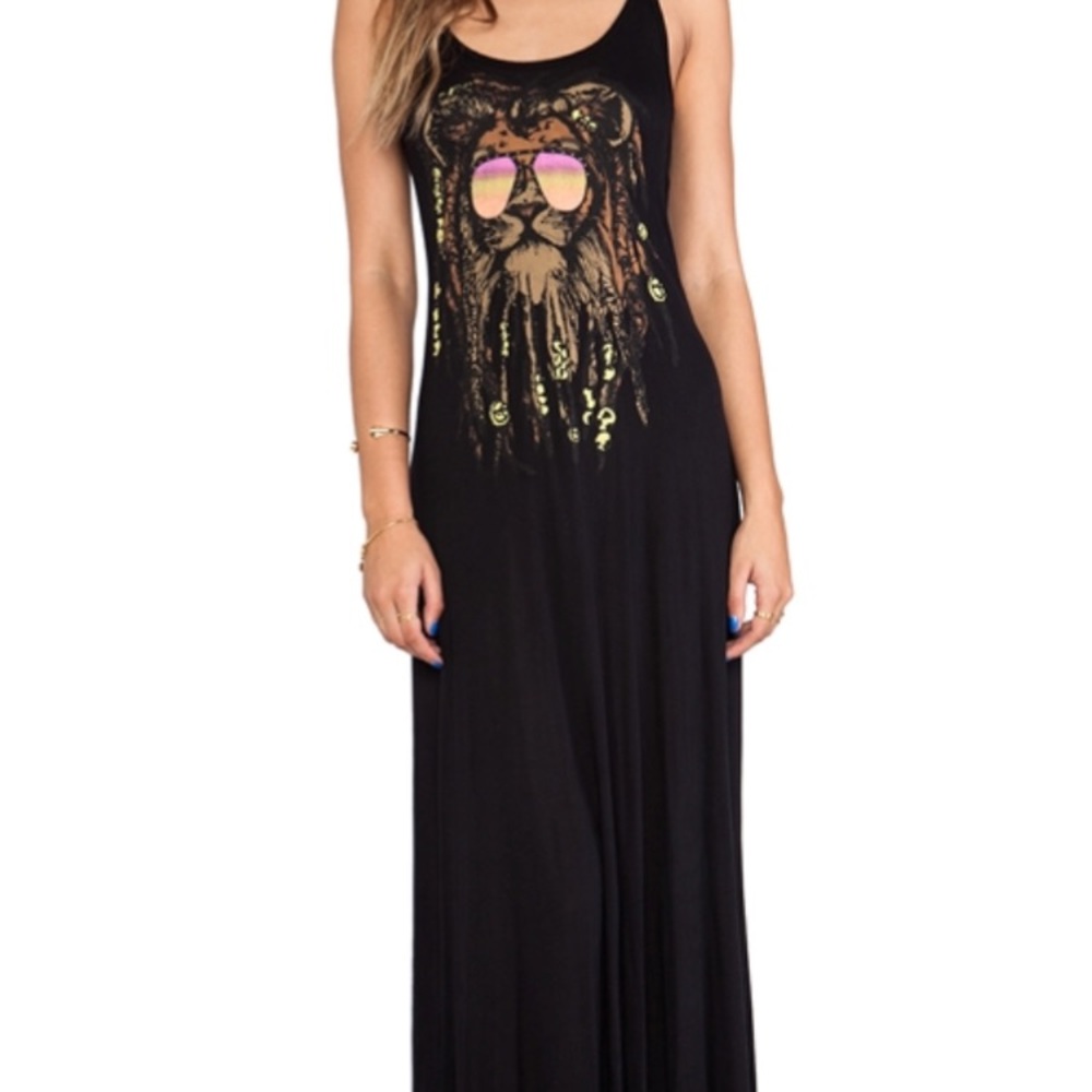 Lauren Moshi Rasta lion maxi cotton dress
